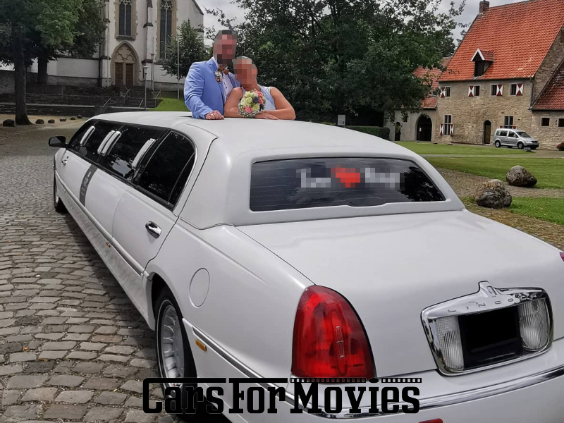 CarsForMovies | Lincoln Town Car Stretch-Limousine 2001 USA Weiß Grau Zivilfahrzeug Spezialfahrzeug Nordrhein-Westfalen 5193 Limo Stretchlimo Event 
